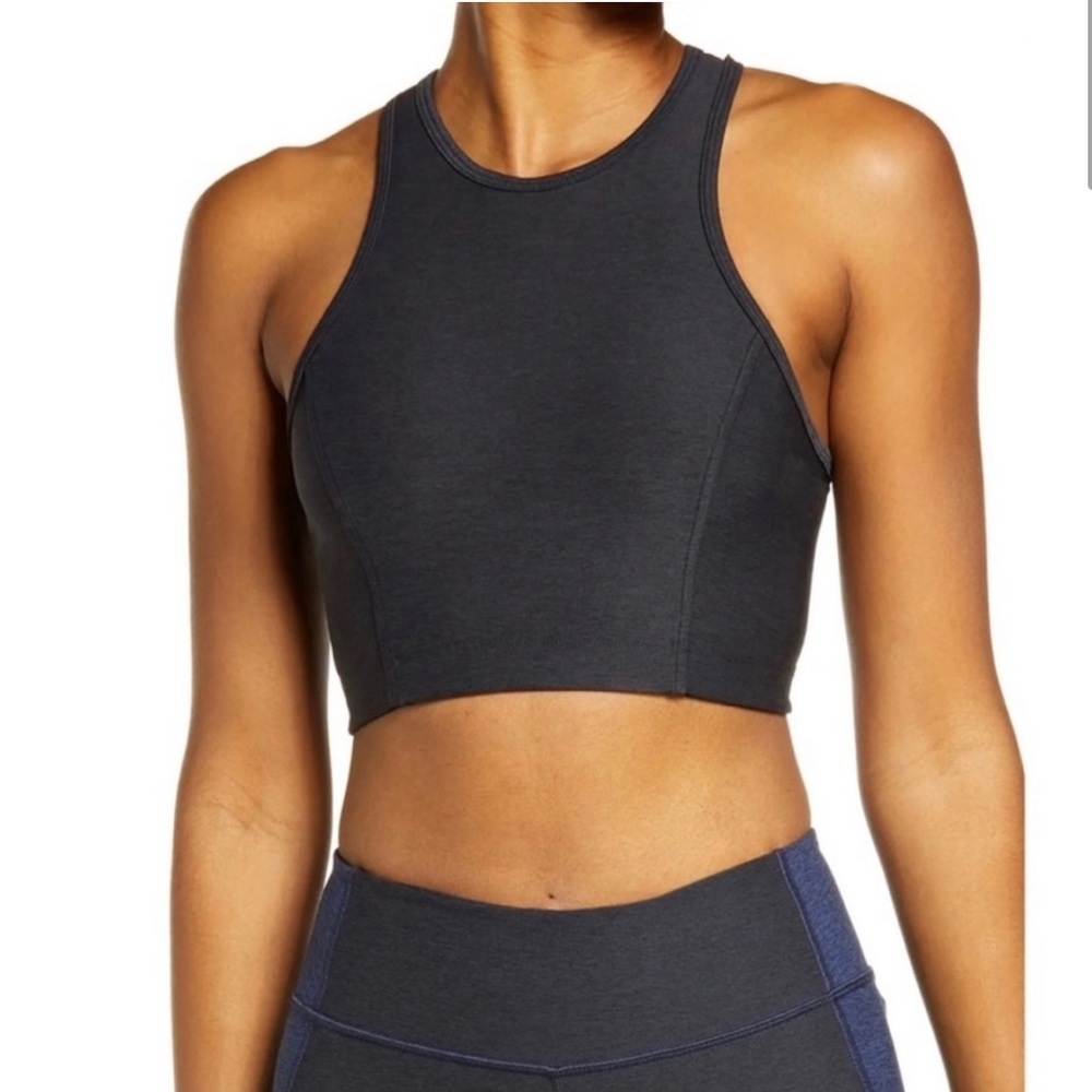 Outdoor Voices Athena Charcoal Crop Top